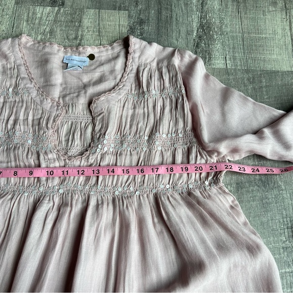 Soft Surroundings Dusty Pink Tunic Sequin Tunic Size XL - Picture 6 of 8